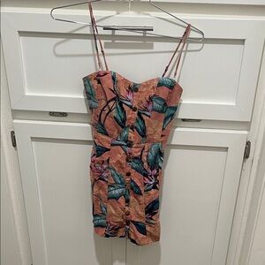 Floral Print Spaghetti Strap Dress